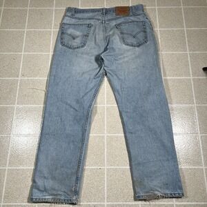 Vintage Levi's 505 Distressed Straight Leg Jeans Made in Mexico Men's Size 34x30